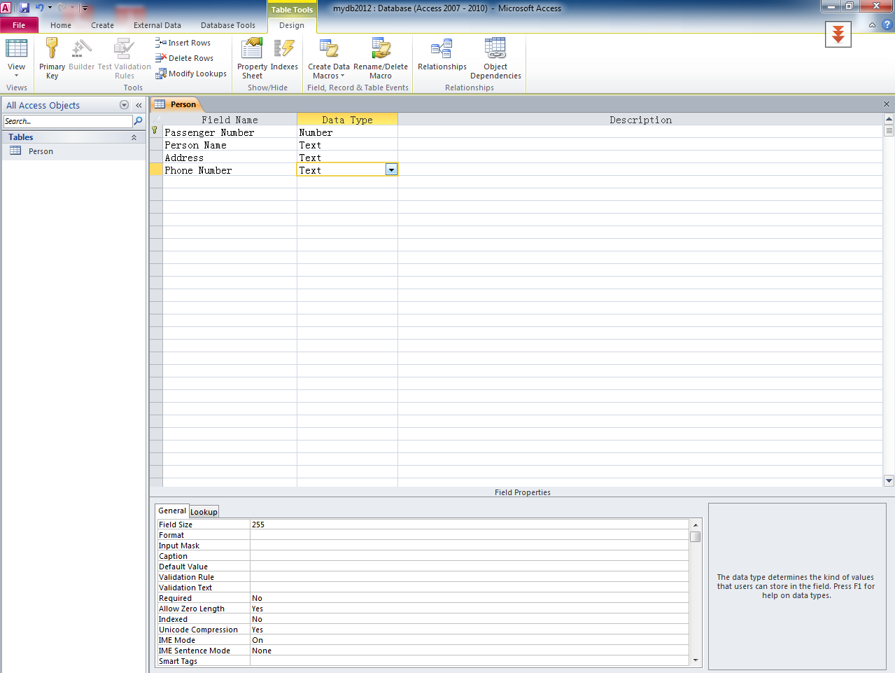 Using Microsoft Access 2010